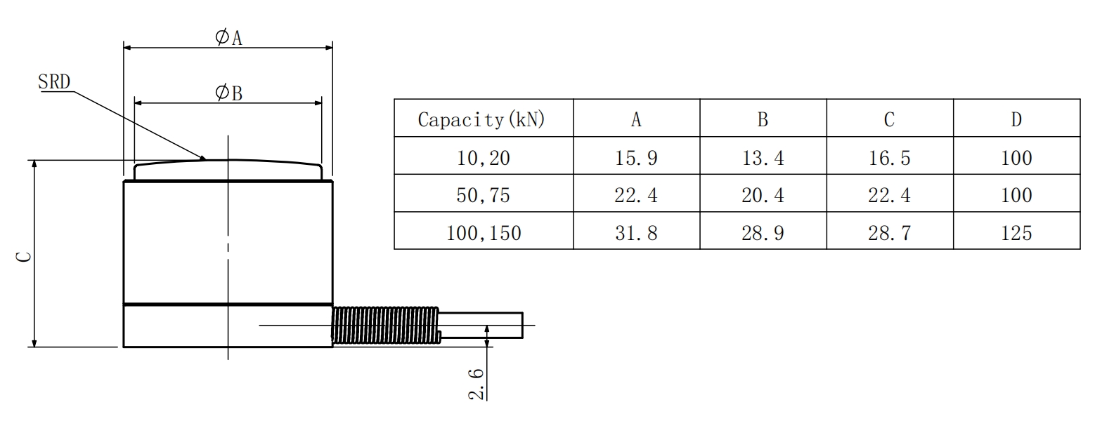 Subminiature Load Cell Tensile Compressive Force Sensor