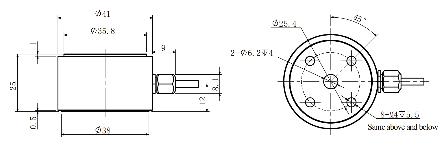 Tension Compression Column Load Cell
