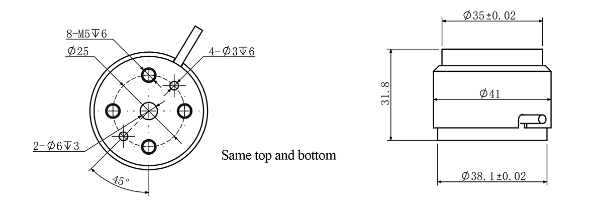 Flange-To-Flange Reaction Torque Sensor