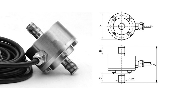 tension at an angle force sensor