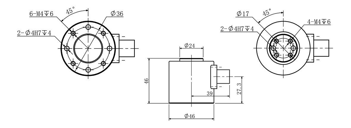 Triaxial Load Cell Force Sensor
