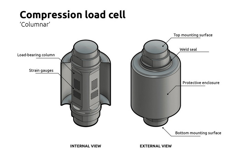 Compression load cell