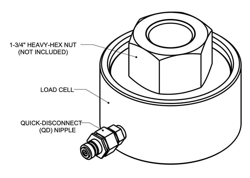 Kalibrasi sensor beban untuk baut