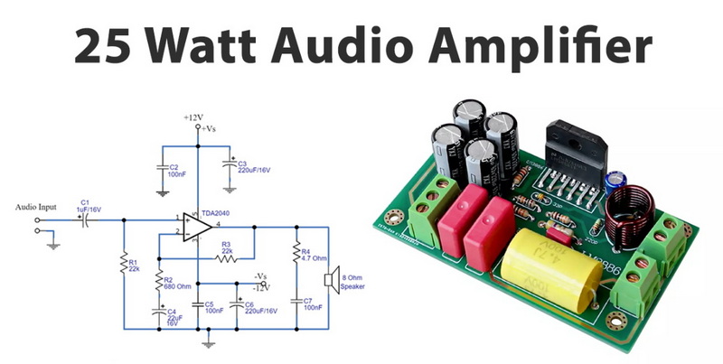 25 watt audio amplifier